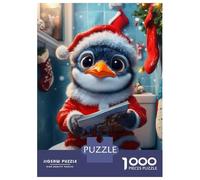 Rompecabezas para Adultos 1000 Piezas Penguin in Santa Suit Rompecabezas para Adolescentes Juegos Relajantes Análisis Y Lógica Cumpleaños Y Navidad 70x50cm/1000pcs