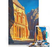 Rompecabezas para Adultos 1000 Piezas Petra Treasury Juegos educativos Actividades Familiares Regalo de cumpleaños Regalos de Viaje 38x52cm
