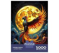Rompecabezas para Adultos 1000 Piezas Phoenix Rising Before The Moon Rompecabezas para Adultos Juegos Divertidos Decoración del Hogar Actividades Divertidas En Casa 38x26cm/1000pcs