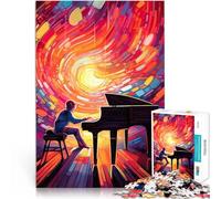 Rompecabezas para Adultos 1000 Piezas Piano Colorido Juego Familiar para aliviar el estrés: desafío difícil Ideas de Regalos 75x50cm