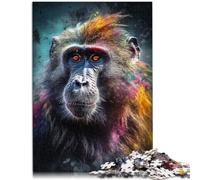 Rompecabezas para adultos, 1000 piezas, pintura Baboom desafiante, regalos de juego de 19.7 x 29.5 pulgadas, regalos secretos de Papá Noel, adecuados para adolescentes de 14 años en adelante