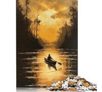 Rompecabezas para adultos, 1000 piezas, piragüismo, tranquilidad, para adultos y adolescentes, juego educativo, 1000 piezas (75 x 50 cm)