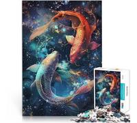 Rompecabezas para Adultos 1000 Piezas Piscis Juguetes adictivos Que desafían la Inteligencia Cerebral Regalo de cumpleaños 50x70cm