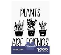 Rompecabezas para Adultos 1000 Piezas Plants Are Friends Rompecabezas Juguete Decoración De Pared Vacaciones En Casa Matar El Tiempo Juego Desafiante Regalos 70x50cm/1000pcs