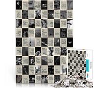 Rompecabezas para Adultos 1000 Piezas Póster de Costura Retro Juguete Educativo para aliviar el estrés decoración de Pared 52x38cm