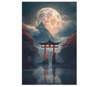 Rompecabezas para Adultos 1000 Piezas Puerta Torii Japonesa Puzzle para Adultos Rompecabezas De Madera Divertidos Juegos De Rompecabezas （78×53cm）