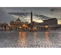 Rompecabezas para adultos, 1000 piezas, puesta de sol en la plaza de San Pedro, Ciudad del Vaticano, Roma, fotos familiares, divertidos y desafiantes, rompecabezas para adultos, regalo para mujeres,