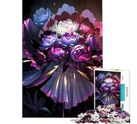 Rompecabezas para Adultos 1000 Piezas Radiant Blossom Dance Juegos relajantes Desafío de Inteligencia Cerebral Juguetes adictivos Gran Regalo Actividades Familiares (Tamaño 38x52cm)
