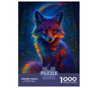 Rompecabezas para Adultos 1000 Piezas Rainbow Fox in Enchanted Forest Rompecabezas para Adultos Juegos De Relajación Análisis Y Lógica Oferta como Regalos para Toda La Familia 52x38cm/1000pcs