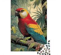 Rompecabezas para Adultos 1000 Piezas Rainbow Macaw in Amazon Rainforest Rompecabezas para Adolescentes Juego De Ingenio Mejora La Memoria Actividades Divertidas En Casa 70x50cm/1000pcs