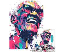 Rompecabezas para Adultos 1000 Piezas Ray Charles Retrato Colorido Rompecabezas para Adultos Juguetes de Bricolaje desafío difícil Regalo Ideal para Toda la Familia (tamaño 38x52cm)