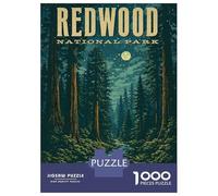 Rompecabezas para Adultos 1000 Piezas Redwood National Park Vintage Rompecabezas para Adolescentes Juegos Familiares Difícil Difícil Cumpleaños Y Navidad 38x26cm/1000pcs