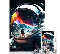 Rompecabezas para Adultos 1000 Piezas Reflexiones de astronautas Decoración del hogar Juguetes Regalos Ideas Juego práctico Colección de Artistas Bellas Artes tamaño 50x75cm