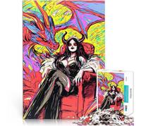 Rompecabezas para Adultos 1000 Piezas Reina Demonio Abstracta Juguete Educativo de Aprendizaje Colección de Artistas, Bellas Artes 52x38cm