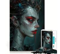 Rompecabezas para Adultos 1000 Piezas Reina manchada de Sangre Diversión con Corte preciso,Juguete de construcción para concentrarse,Tiempo de Ocio,Juego artístico de cumpleaños 38x52cm