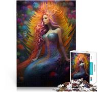 Rompecabezas para Adultos 1000 Piezas Reina Sirena Alivia el estrés Vacaciones en casa Matar el Tiempo Regalo para cumpleaños 50x70cm