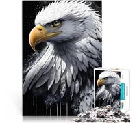 Rompecabezas para Adultos 1000 Piezas Retrato de águila Blanca Juegos Divertidos para la Familia Juguetes de decoración del hogar 75x50cm
