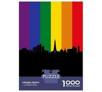 Rompecabezas para Adultos 1000 Piezas Reykjavik Iceland Skyline Rompecabezas para Adultos Juguete Decoración De Pared Análisis Y Lógica Juego Desafiante Regalos 52x38cm/1000pcs