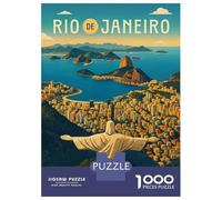 Rompecabezas para Adultos 1000 Piezas Rio De Janeiro Travel Rompecabezas para Adolescentes Juegos Familiares Difícil Difícil Cumpleaños Y Navidad 38x26cm/1000pcs