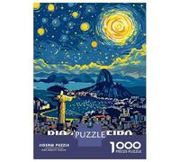Rompecabezas para Adultos 1000 Piezas Rio De Janeiro Travel Rompecabezas para Adultos Juegos Relajantes Que Mejoran La Memoria Regalos Y Cumpleaños Únicos 52x38cm/1000pcs