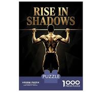 Rompecabezas para Adultos 1000 Piezas Rise in Shadows Fitness Rompecabezas Juguete Decoración De Pared Vacaciones En Casa Matar El Tiempo Juego Desafiante Regalos 38x26cm/1000pcs