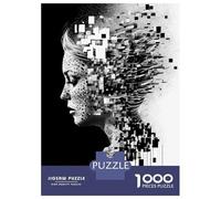 Rompecabezas Para Adultos 1000 Piezas Roar of The Forgotten Beast - Expressionist Fury Skull Rompecabezas Para Adultos Juegos Relajantes Regalos Para Mujeres Juegos Desafiantes Regalos 38x26cm/1000pcs