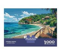 Rompecabezas para Adultos 1000 Piezas Roatan Beach Paradise Rompecabezas para Adultos Juegos Divertidos Decoración del Hogar Actividades Divertidas En Casa 70x50cm/1000pcs