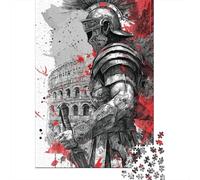 Rompecabezas para Adultos 1000 Piezas Roman Soldier Art Print Rompecabezas para Adolescentes Juego De Ingenio Mejora La Memoria Actividades Divertidas En Casa 70x50cm/1000pcs