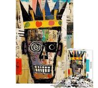 Rompecabezas para Adultos 1000 Piezas Rompecabezas Abstractos Retrato de Rey Difícil y desafiante Carrera de Velocidad de Mano Juguete Decoración de Pared para Mayores de 14 años (38x26cm)