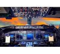 Rompecabezas para adultos, 1000 piezas, rompecabezas de cabina de vuelo Cessna Flight Deck F 16 737, cabina de avión al atardecer, fotografía familiar, divertido y desafiante, rompecabezas de