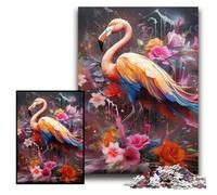 Rompecabezas para Adultos 1000 Piezas Rompecabezas de cartón Flamenco de fantasía 26x38cm Padres, Amantes, Amigos - Edad 14+