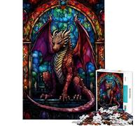 Rompecabezas para Adultos 1000 Piezas Rompecabezas de dragón Ruby Scalebreaker para Adultos Juguetes DIY Desafío difícil Oferta como Regalo para Toda la Familia (Tamaño 38x26cm)