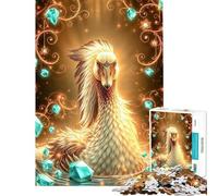 Rompecabezas para Adultos 1000 Piezas Rompecabezas de Ganso Turquesa Rompecabezas de Piedra Juguete Educativo Mejora la Memoria Regalo de cumpleaños Regalos (38x26cm)
