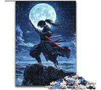 Rompecabezas para Adultos, 1000 Piezas, Rompecabezas de la Luna Ninja, 1000 Piezas, decoración DIY, desafío Cerebral, Regalos navideños, 26x38cm