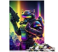 Rompecabezas para adultos 1000 piezas Rompecabezas Guerreros coloridos Regalos 26x38cm Alivio del Estrés Desafío Difícil para Adolescentes de 14 Años y Más
