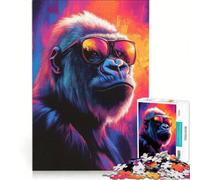 Rompecabezas para Adultos, 1000 Piezas, Rompecabezas Primate Intelectual, Juego Familiar, decoración del hogar, con Piezas de Formas aleatorias Que encajan Perfectamente 38x26cm