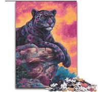 Rompecabezas para Adultos, 1000 Piezas, Rompecabezas psicodélico de la Pantera Negra, Juego Interactivo Familiar, Regalo Ideal para Mayores de 14 años, 50x75cm