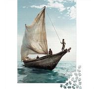 Rompecabezas para Adultos 1000 Piezas Sailboat in Ocean Rompecabezas para Adolescentes Juego De Ingenio Mejora La Memoria Actividades Divertidas En Casa 70x50cm/1000pcs