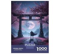 Rompecabezas para Adultos 1000 Piezas Sakura Moon Gate Fantasy Rompecabezas para Adultos Juguetes DIY Análisis Y Lógica Diversión En Casa Actividades, 38x26cm/1000pcs