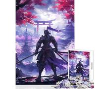 Rompecabezas para Adultos 1000 Piezas Samurai Cultura Japonesa Decoración del hogar Juguetes Regalo para cumpleaños Juegos Familiares Actividades Divertidas en casa tamaño 50x75cm