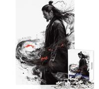 Rompecabezas para Adultos 1000 Piezas Samurai Spirit Juguetes antiestrés Gran Regalo para Juegos Juego práctico Descompresión Intelectual Tamaño 38x52cm