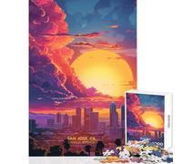 Rompecabezas para Adultos 1000 Piezas San José California EE UU Juguete Educativo Regalo para Mujeres y Hombres Juego de ingenio Entrena tu Cerebro y Tus Manos tamaño 38x26cm
