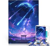 Rompecabezas para Adultos 1000 Piezas Santuario sintoísta bajo Las Estrellas Juguetes de Bricolaje Regalo de Obra de Arte 38x26cm