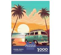 Rompecabezas para Adultos 1000 Piezas Seaside Camping Rompecabezas para Adultos Juegos Relajantes Regalos para Mujeres Oferta como Regalos para Toda La Familia 70x50cm/1000pcs