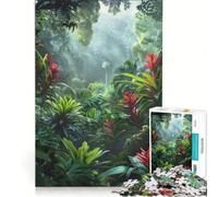 Rompecabezas para Adultos 1000 Piezas Selva Tropical Juegos Divertidos relajación Intelectual fortalece el Amor Entre Parejas 38x52cm