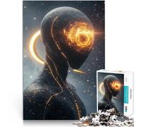 Rompecabezas para Adultos 1000 Piezas “Ser Extraterrestre cósmico” Hecho de Papel,Apto para Personas Mayores de 14 años. Interacción Entre Padres e Hijos Regalos de cumpleaños。tamaño:26x38cm