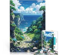 Rompecabezas para Adultos 1000 Piezas Shima No Komichi Alivia el estrés Vacaciones en casa Matar el Tiempo Una Obra de Arte 75x50cm