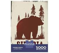 Rompecabezas para Adultos 1000 Piezas Siberian Russia Bear Travel Rompecabezas para Adultos Juego Familiar Análisis Y Lógica Actividades Divertidas En Casa, 70x50cm/1000pcs