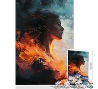Rompecabezas para Adultos 1000 Piezas Silencio ardiente Juguetes DIY Regalo Divertido Juego Educativo Mejorar el Amor en Pareja Tamaño 38x52cm