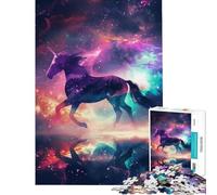 Rompecabezas para Adultos 1000 Piezas Siluetas de Galaxias dificultad difícil y desafío Juego de Carreras de Velocidad Juguete decoración de Pared para Mayores de 14 años (50x75cm)